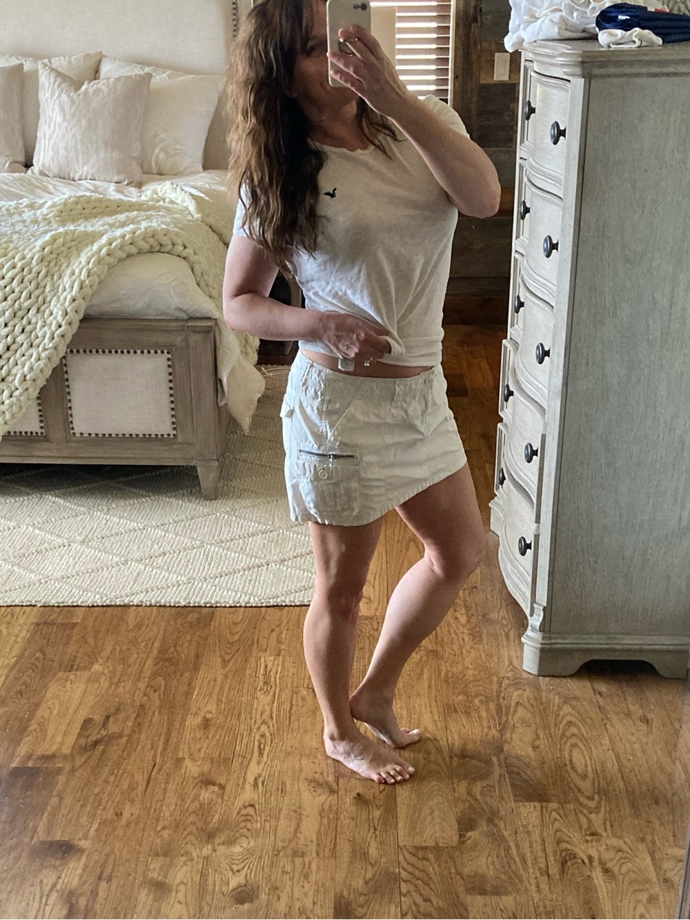 Aeropostale Y2K Cargo Grunge Mini Skirt Beachy Size 9/10